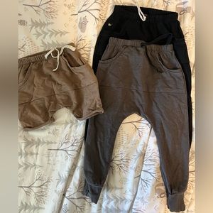 Posh and Cozy pants (18-24mos) and shorts (12-18mos)